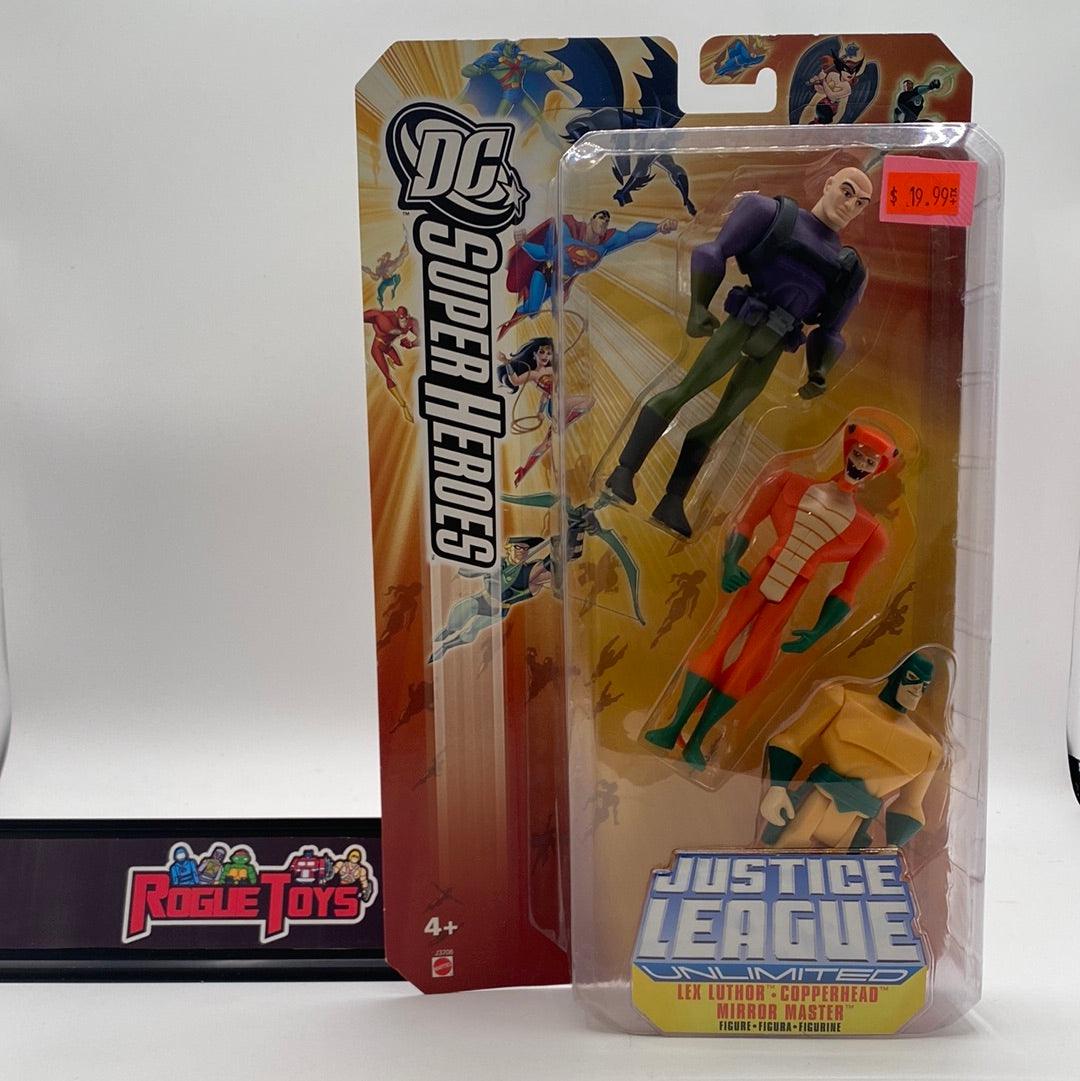 Mattel DC Super Heroes Justice League Unlimited Lex Luthor | Copperhead | Mirror Master - Rogue Toys