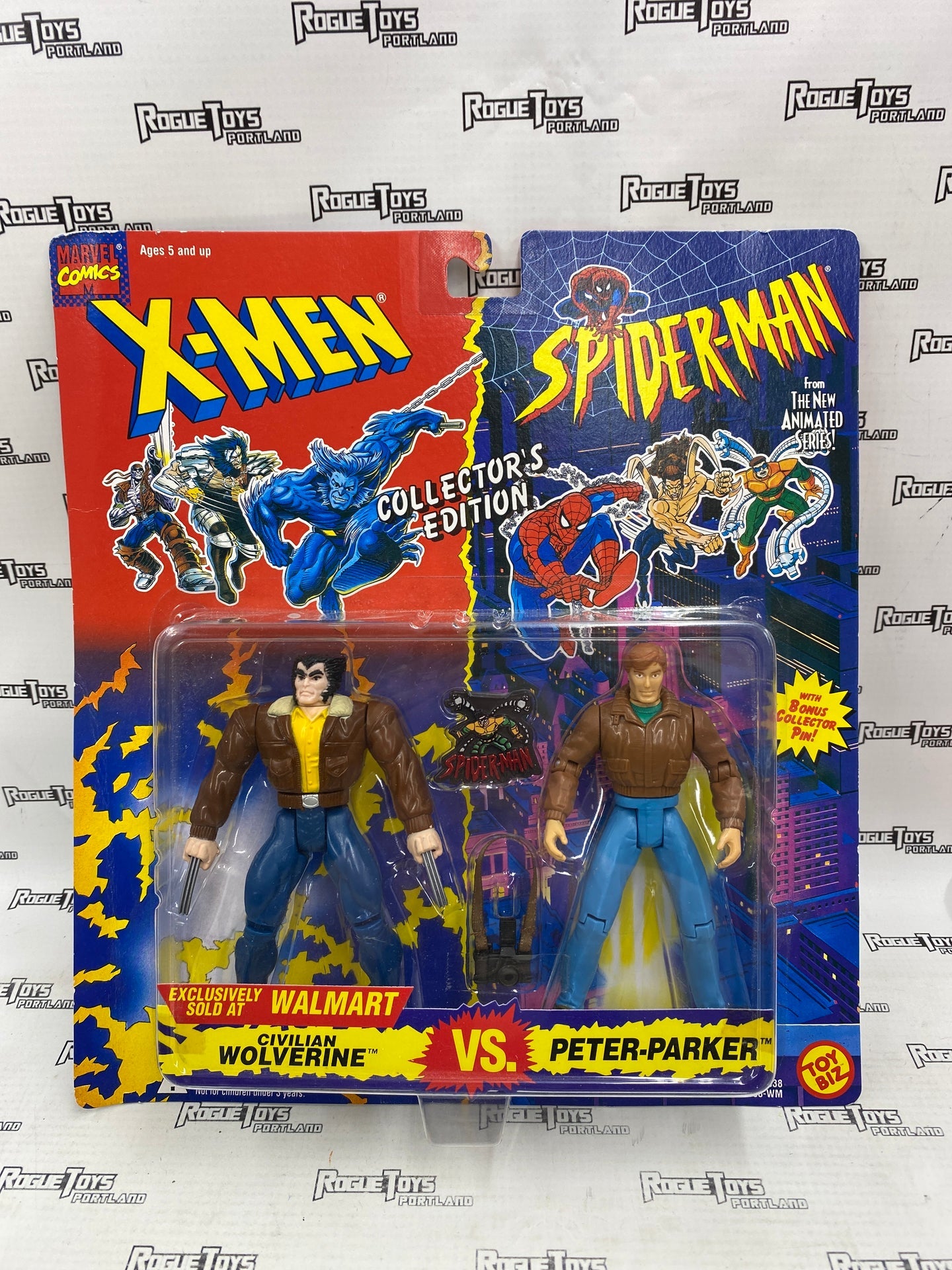 Toy Biz X-Men/Spider-Man Animated Series Civilian Wolverine vs