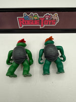 Playmates Teenage Mutant Ninja Turtles (TMNT) Toddler Raphael & Michelangelo
