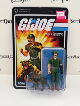 Super7 ReAction Figures G.I. Joe Mutt & Junkyard Dog Handler (K-9)