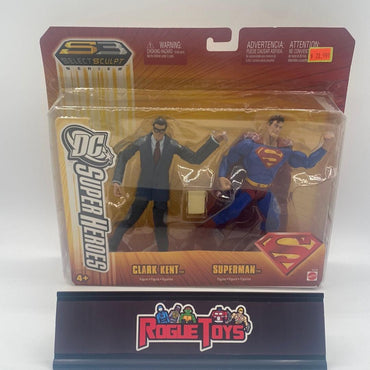 Mattel DC Super Heroes Select Sculpt Series Clark Kent & Superman - Rogue Toys