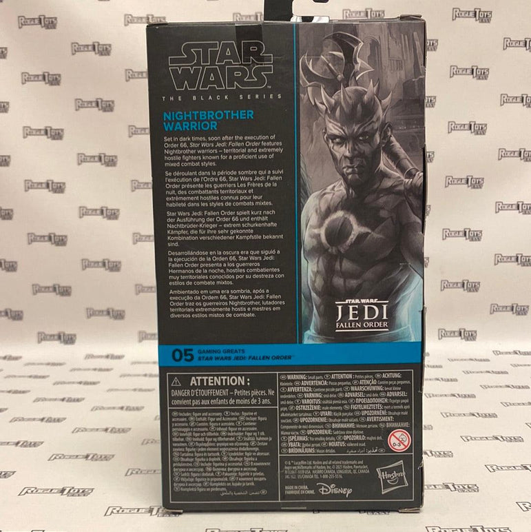 Hasbro Star Wars The Black Series Gaming Greats Star Wars Jedi: Fallen Order Nightbrother Warrior
