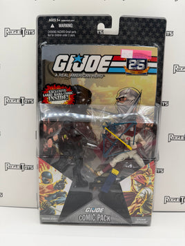 Hasbro G.I. Joe A Real American Hero (ARAH) 25th Anniversary Comic Pack G.I. Joe Ninja Snake Eyes & Cobra Ninja Storm Shadow