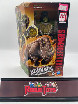 Hasbro Transformers Kingdom: War for Cybertron Trilogy Voyager Class Rhinox