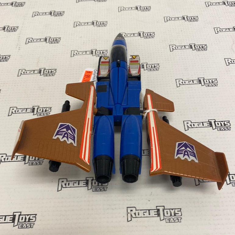 Hasbro 1985 Vintage G1 Transformers Dirge F-15 Eagle Complete + Stand - Rogue Toys