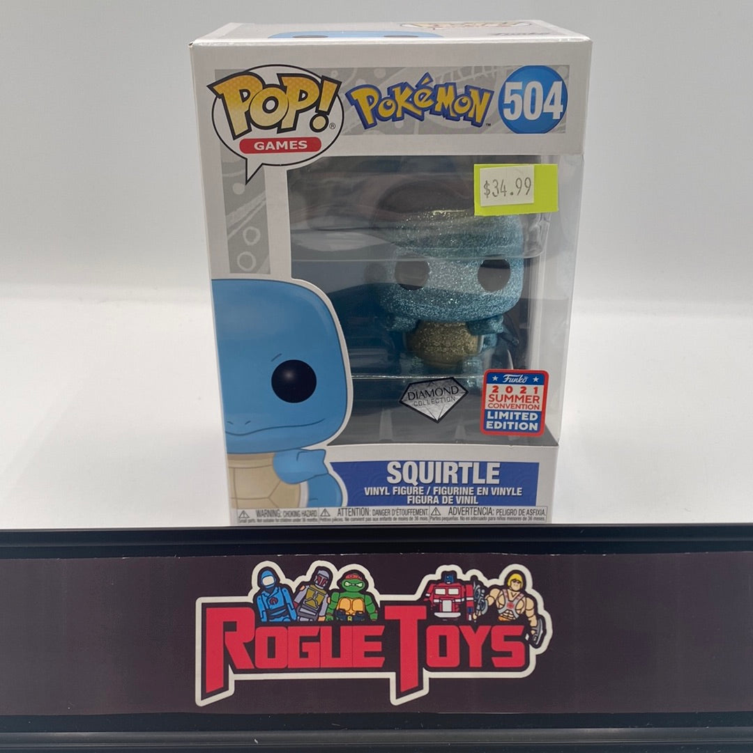 Funko POP! Games Pokémon Squirtle (Diamond Collection) (Funko 2021 Summer Convention Exclusive)