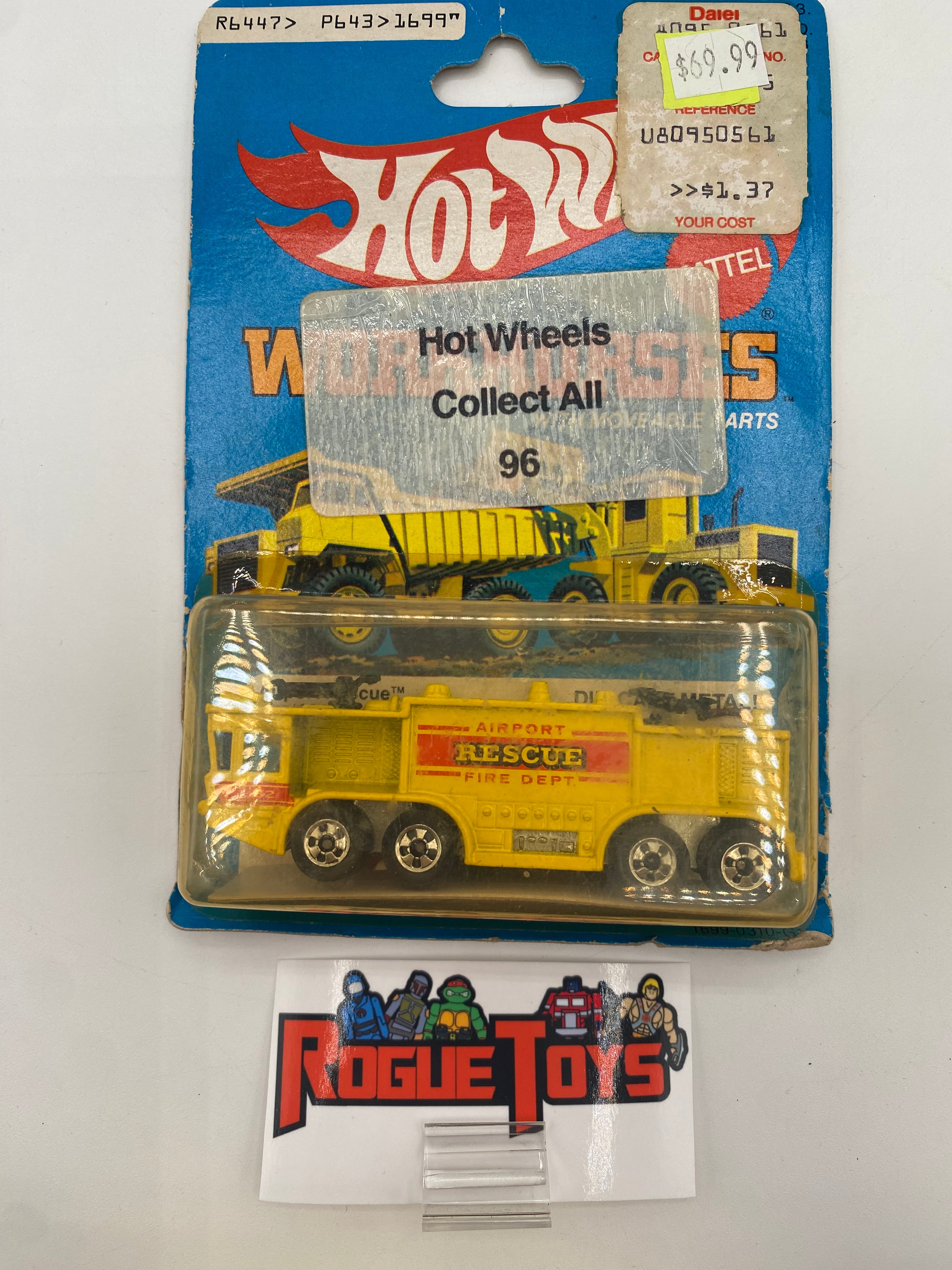 Mattel Hot Wheels Workhorses Airport Rescue No. 1699 Die-Cast