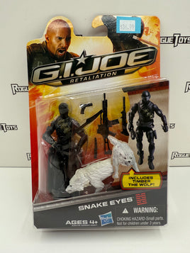 Hasbro G.I. Joe Retaliation Snake Eyes (Includes Timber the Wolf!)