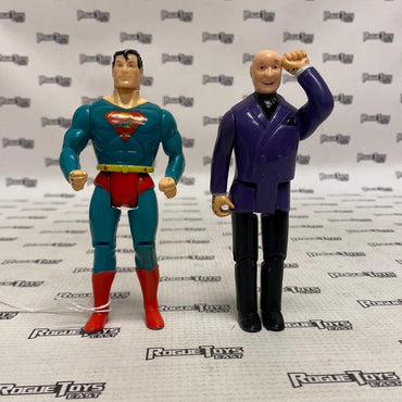 ToyBiz 1989 DC Comics Super Heroes Superman (No Cape) and Lex Luthor