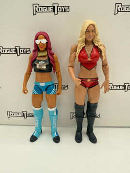 Mattel WWE Basic Battle Packs Series 47 Sasha Banks vs. Charlotte Flair
