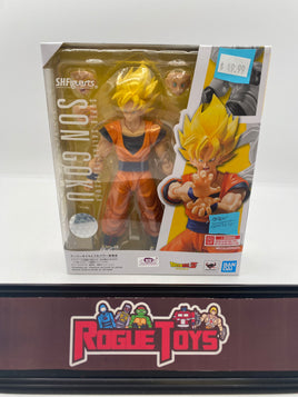 Bandai Tamashii Nations Dragon Ball Z S.H.Figuarts Super Saiyan Fullpower Son Goku (Opened, Complete)