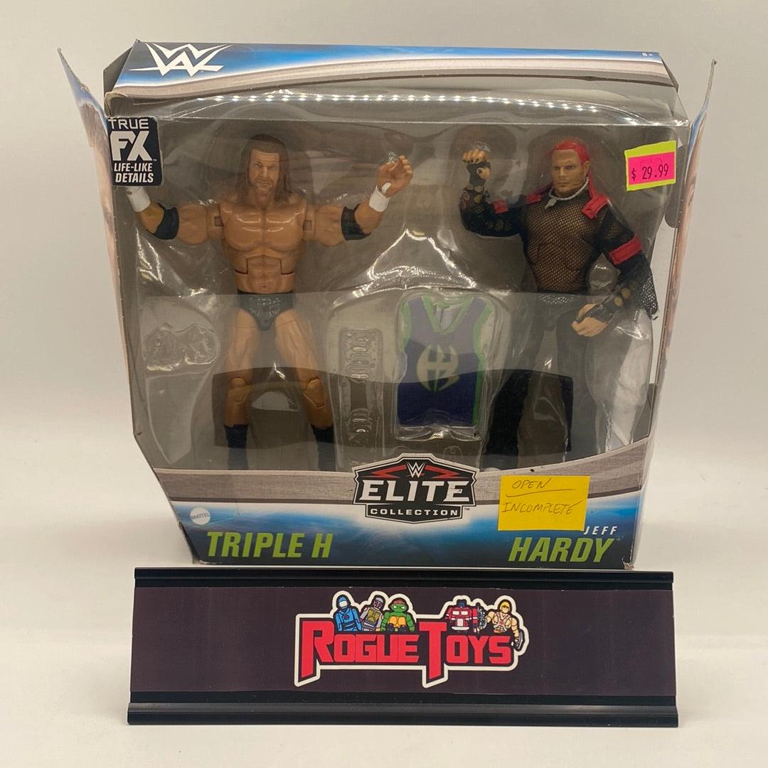 Mattel WWE Elite Collection Triple H & Jeff Hardy (Open, Incomplete)