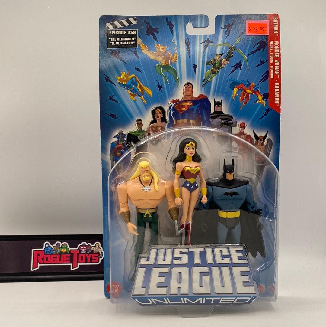 Mattel DC Justice League Unlimited Episode 459 “The Ultimatum” Batman | Wonder Woman | Aquaman - Rogue Toys