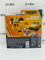 Hasbro Transformers War for Cybertron Kingdom Core Class Buzzworthy Bumblebee Autobot Bumblebee and Spike Witwicky (Target Exclusive)