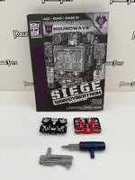 Hasbro Transformers War for Cybertron Siege Voyager Class Decepticon Soundwave with Micromasters Laserbeak & Ravage