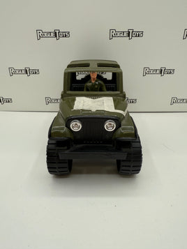 Buddy L Army Jeep w/ Cannon & Figure