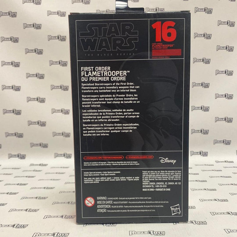 Hasbro Star Wars The Black Series First Order Flametrooper