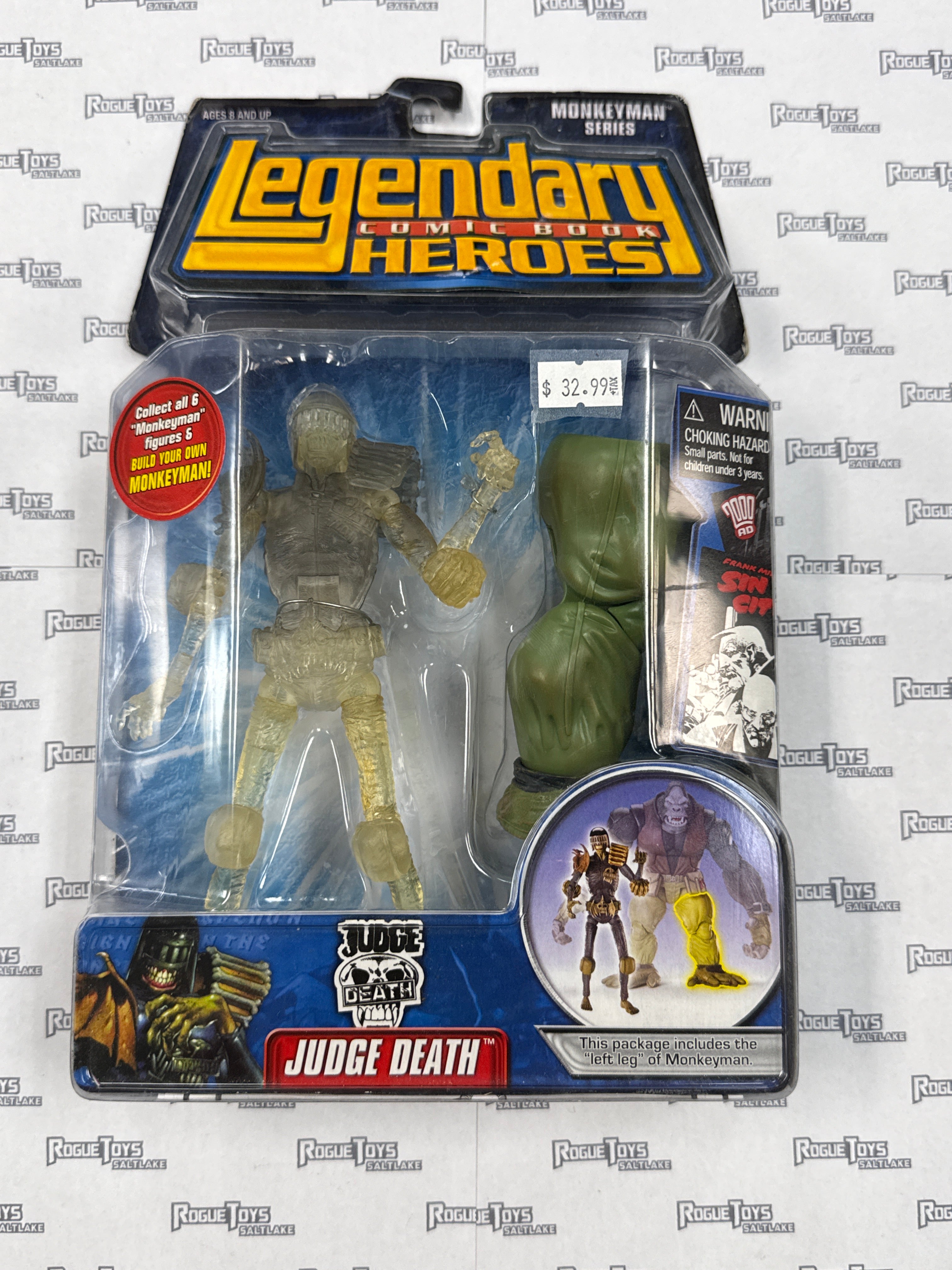 Judge Death (Clear Transparent Variant) action figure from the