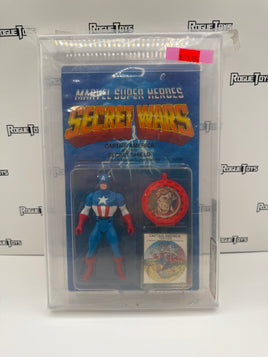 Mattel Marvel Super Heroes Secret Wars Captain America and his Secret Shield (AFA 85 Y-NM+)