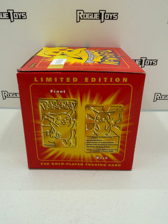 Nintendo Pokémon 23k Gold-Plated Trading Card #25 Pikachu| Rogue Toys