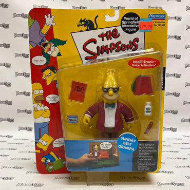 Playmates The Simpsons World of Springfield Interactive Figure Series 9 Sunday Best Grampa - Rogue Toys
