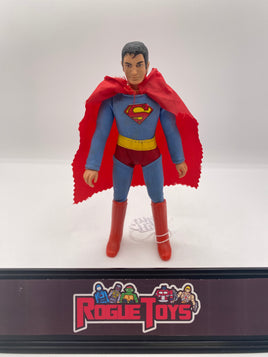 Mego 1970s Vintage Type 1 Body 8” Figure Superman (Replacement Chest Sticker & Cape Trimmed)