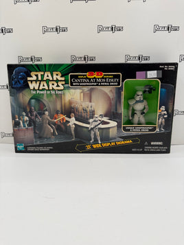 Hasbro Star Wars The Power of the Force Cantina at Mos Eisley w/ Sandtrooper & Patrol Droid