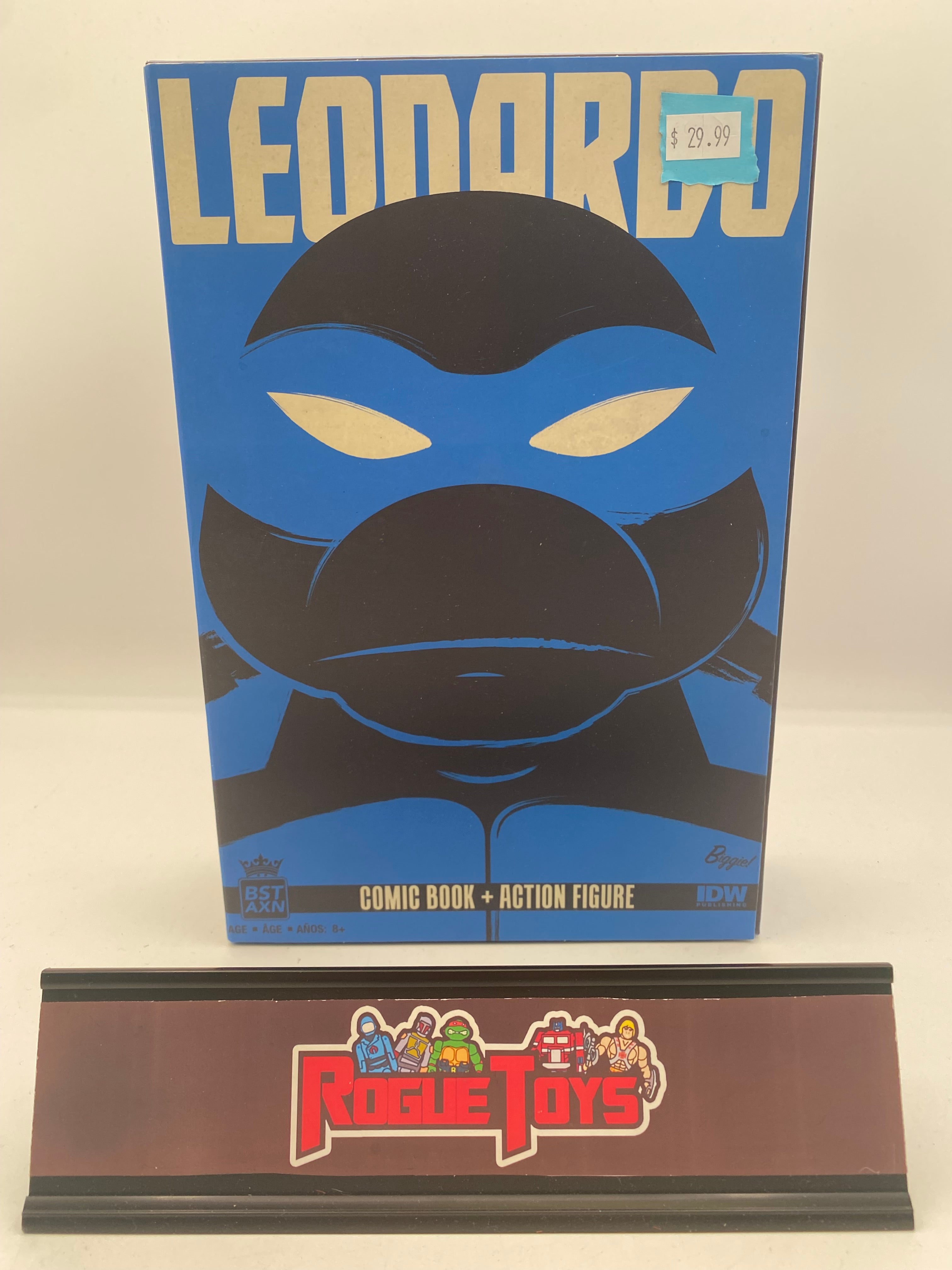 BST AXN Teenage Mutant Ninja Turtles Leonardo Comic Book + Action