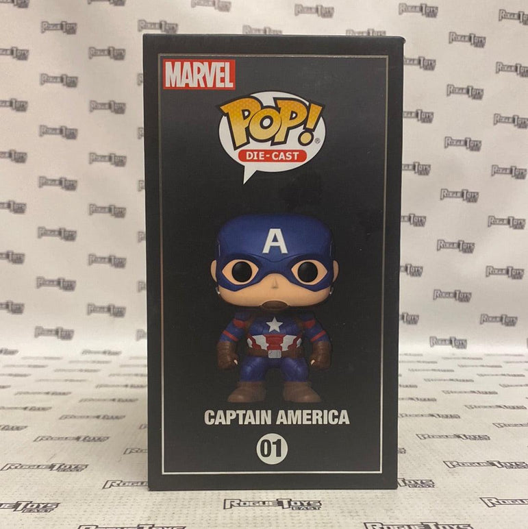 Funko POP! Die-Cast Captain America: Civil War Captain America (Funko 2021 Summer Convention Limited Edition) - Rogue Toys