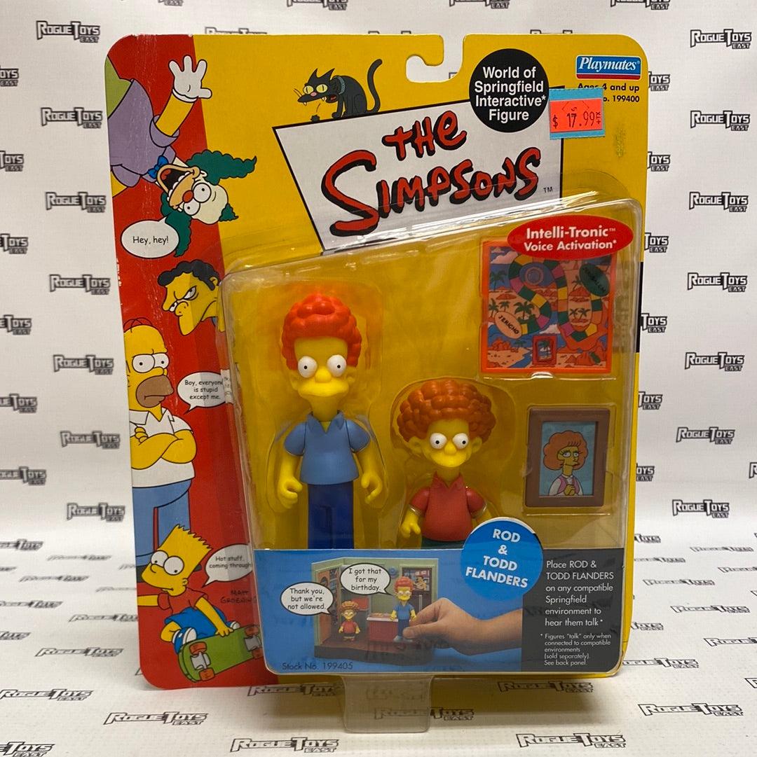 Playmates The Simpsons World of Springfield Interactive Figure Series 9 Rod & Todd Flanders - Rogue Toys