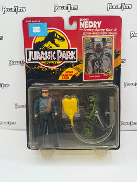 Kenner Jurassic Park Dennis Nedry with Dilophosaurus Hatchling & Limited Edition Movie Collector Card
