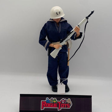 Hasbro 1960s Vintage Blond Painted Hair GI-Joe in Action Sailor Shore Patrol Outfit (No Tag)
