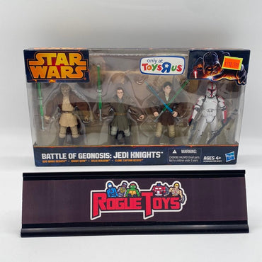 Hasbro Star Wars Battle of Geonosis: Jedi Knights Que-Mars Redath | Khaat Qiyn | Selig Kenjenn | Clone Captain Deviss (Toys “R” Us Exclusive) - Rogue Toys