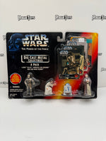 Kenner Star Wars The Power of the Force Die-Cast Metal Collectibles 4-Pack // C-3PO // R2-D2 // Princess Leia Organa // Ben (Obi-Wan) Kenobi