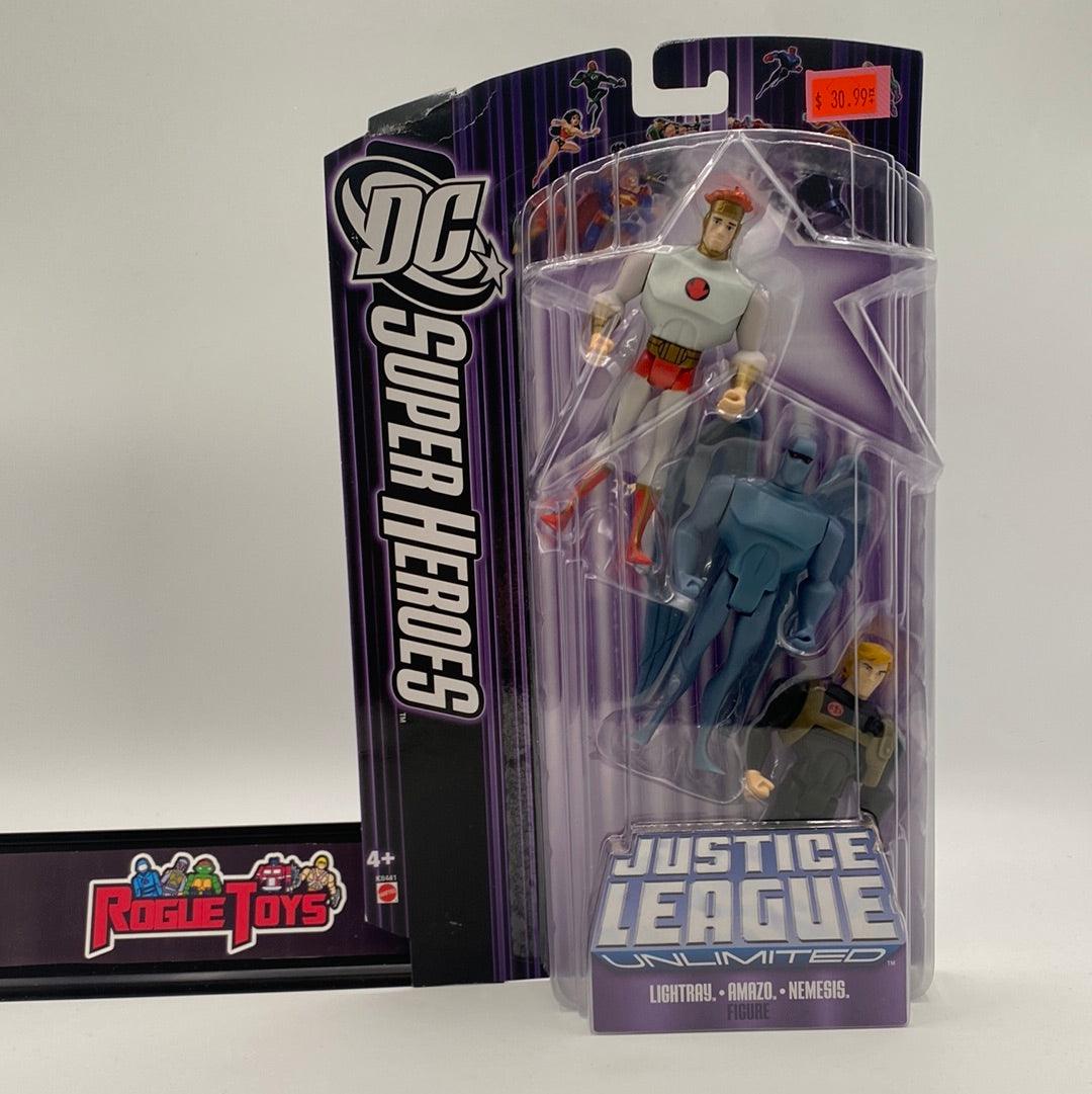 Mattel DC Super Heroes Justice League Unlimited Lightray | Amazo | Nemesis - Rogue Toys