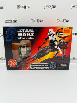 Kenner Star Wars The Power of the Force Imperial Speeder Bike w/ Exclusive Biker Scout Stormtrooper