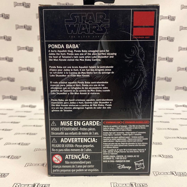 Hasbro Star Wars The Black Series Ponda Baba (3.75”) - Rogue Toys