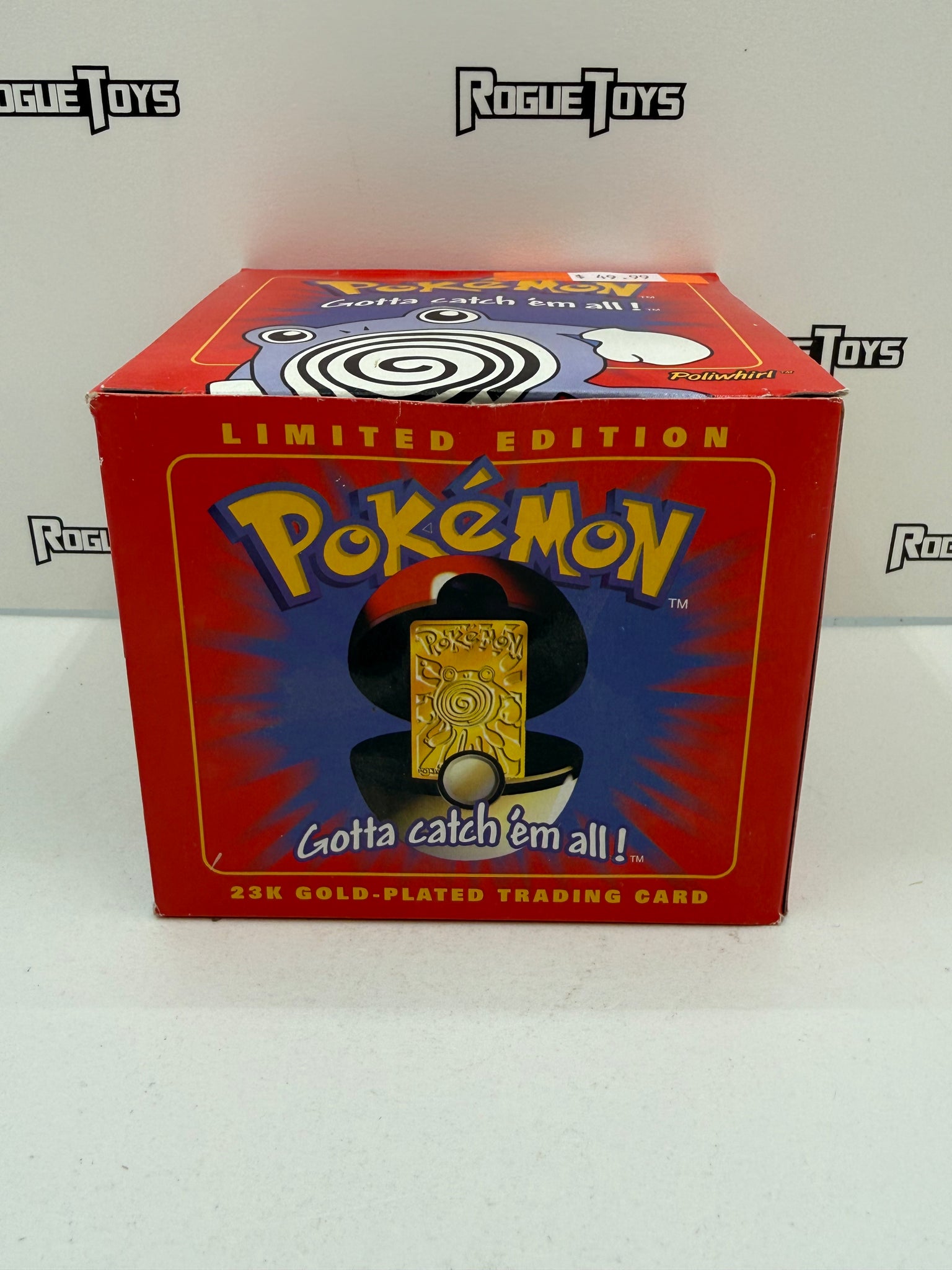 Nintendo Pokémon 23k Gold-Plated Trading Card #61 Poliwhirl| Rogue Toys