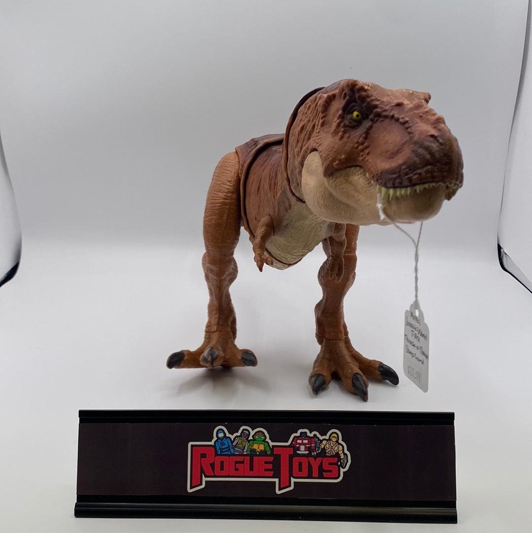 Mattel Jurassic World T-Rex Thrash-N-Throw Stomp Sound - Rogue Toys
