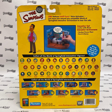 Playmates The Simpsons World of Springfield Interactive Figure Series 6 Carl - Rogue Toys