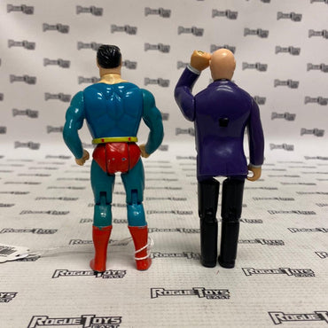 ToyBiz 1989 DC Comics Super Heroes Superman (No Cape) and Lex Luthor