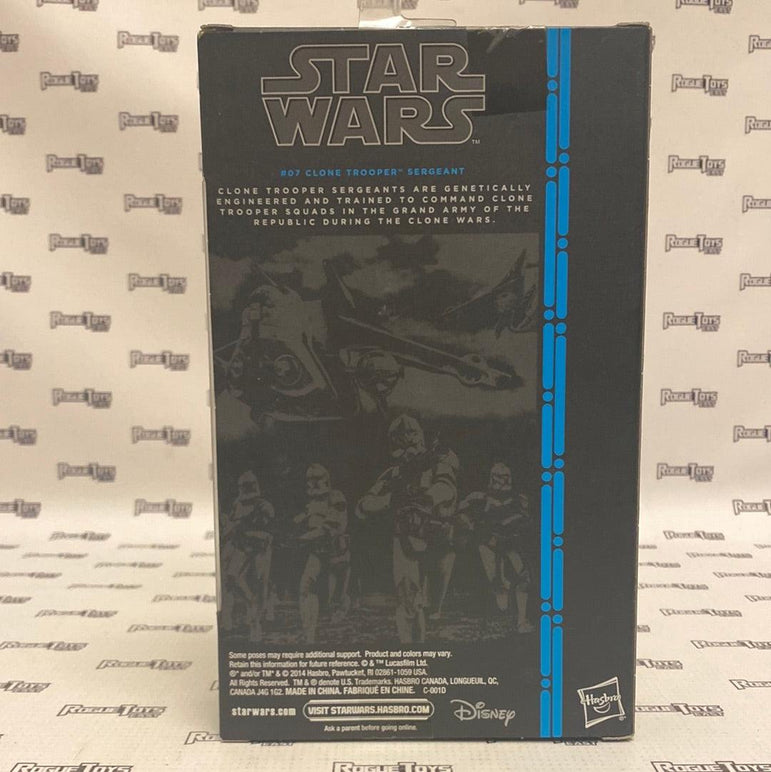 Hasbro Star Wars The Black Series Blue Line #07 Clone Trooper Sergeant - Rogue Toys