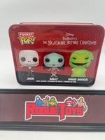 Funko Pocket POP! Disney Tim Burton’s The Nightmare Before Christmas Jack | Sally | Oogie Boogie (Glows in the Dark) (Barnes & Noble Booksellers Exclusive)