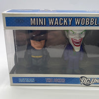 Funko Mini Wacky Wobblers DC Universe Bobble-Head Four Pack Batman | The Joker | Green Lantern | Superman