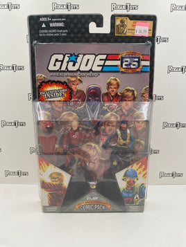 Hasbro G.I. Joe A Real American Hero (ARAH) 25th Anniversary Comic Pack Crimson Guard & Scarred Cobra Officer