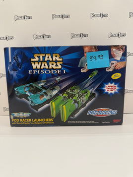 Galoob Micro Machines Star Wars Episode I Pod Racer Launchers with Teemto Pagalies’ and Gasgano’s Pod Racers