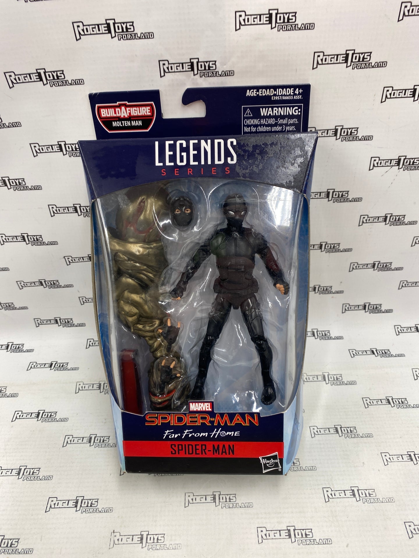 Marvel Legends Spider-Man (Night-Monkey) Molten Man Wave| Rogue Toys