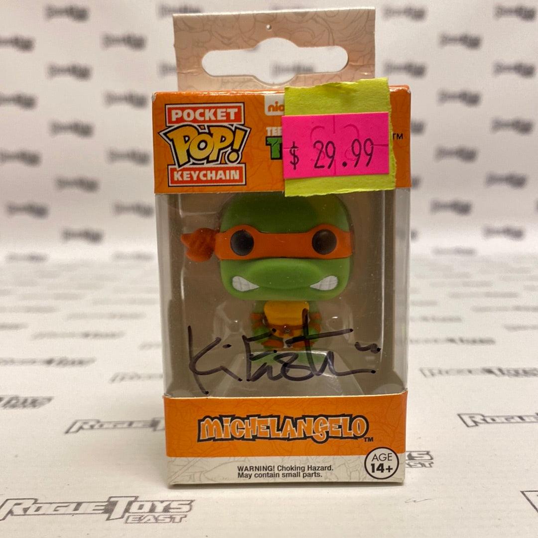 Funko POP! Pocket Keychain Teenage Mutant Ninja Turtles Michelangelo (Signed by Kevin Eastman) - Rogue Toys