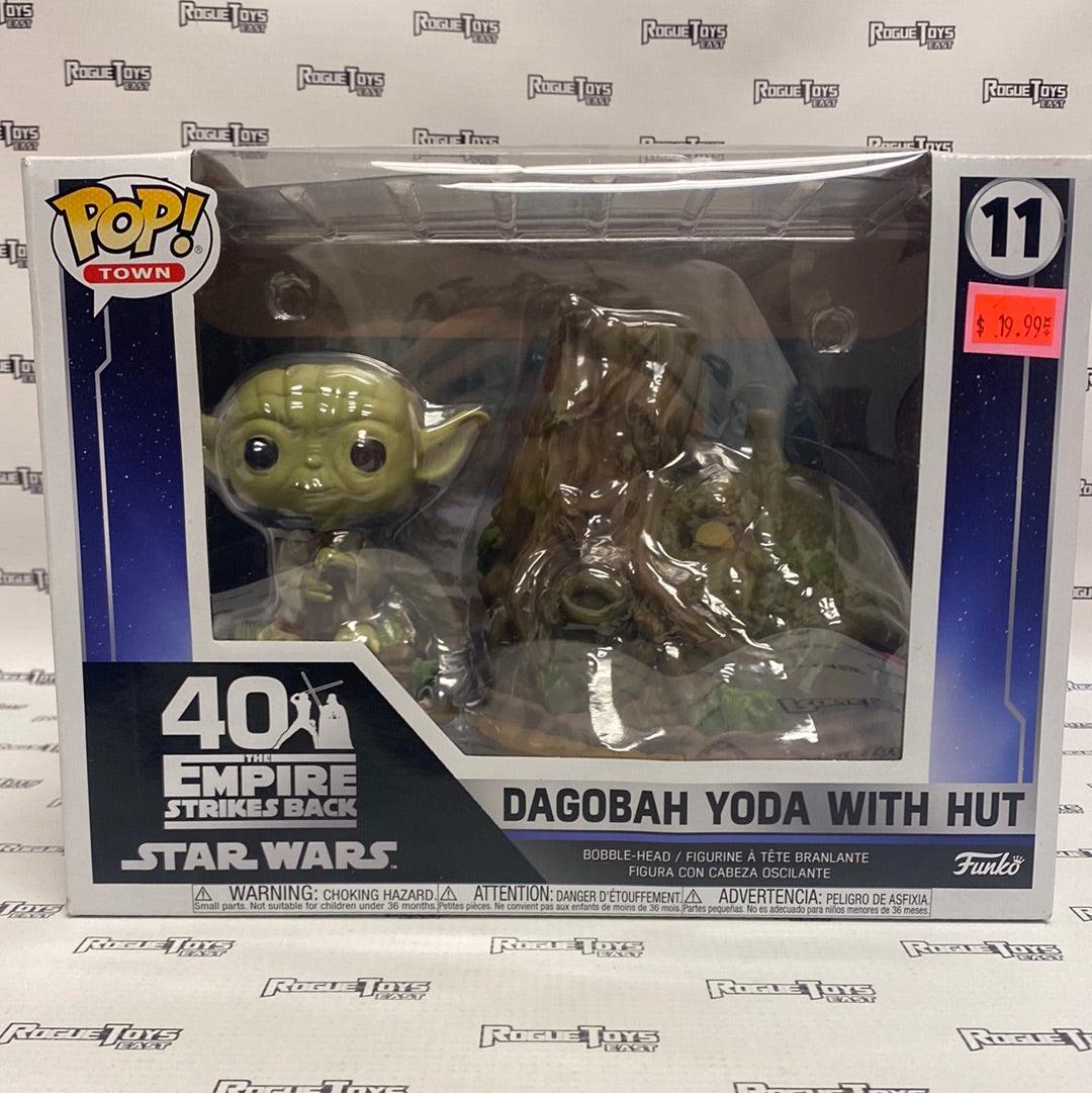 Funko POP! Town Star Wars The Empire Strikes Back 40th Anniversary Dagobah Yoda with Hut - Rogue Toys