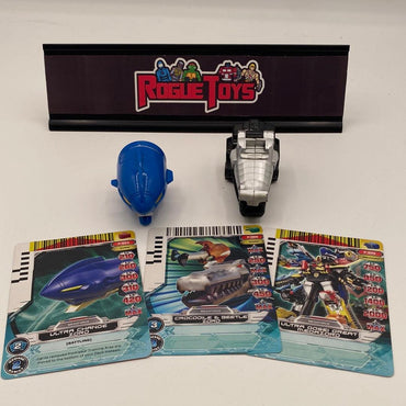 Bandai Power Rangers Mega Force Crocodile + Ultra Change Zords w/ (3) Cards - Rogue Toys